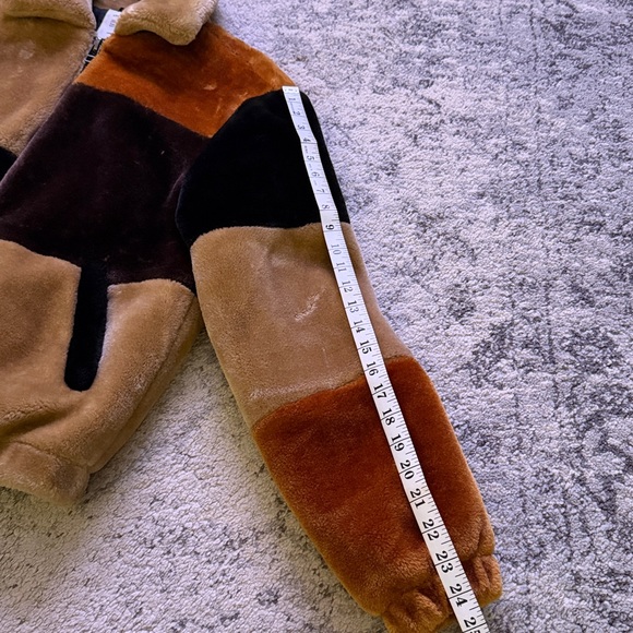 Urban Outfitters Patchwork Multi-Color Fur Jacket - Picture 5 of 9